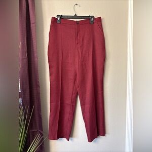 RB28 Forever 21 Women’s Black/Red Houndstooth Dress/casual Pants Size Large